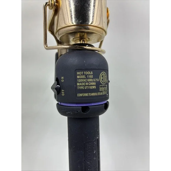 Hot Tools Professional 1-1/2 Gold Hair Curling Iron Mod. HT1102XL - Picture 6 of 9